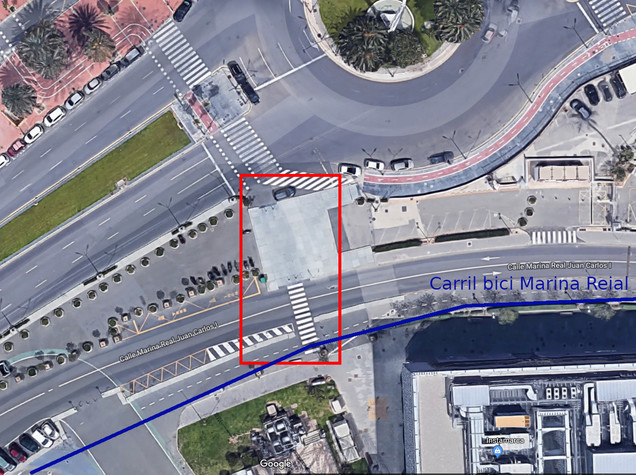 Connexió carril bici Marina Reial
