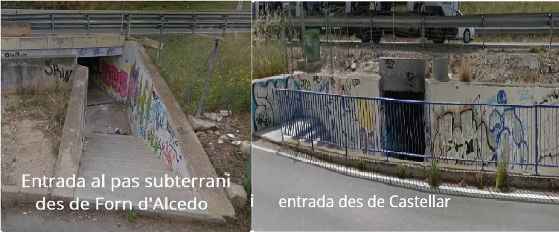 Fotos: entrades al pas subterrani