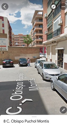 Calle cortada Obispo Puchol Montis