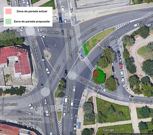 Vista aérea de la zona