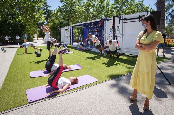 Gimnasio exterior propuesto