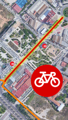 Trazado del carril bici