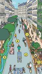 Barrio verde y amable